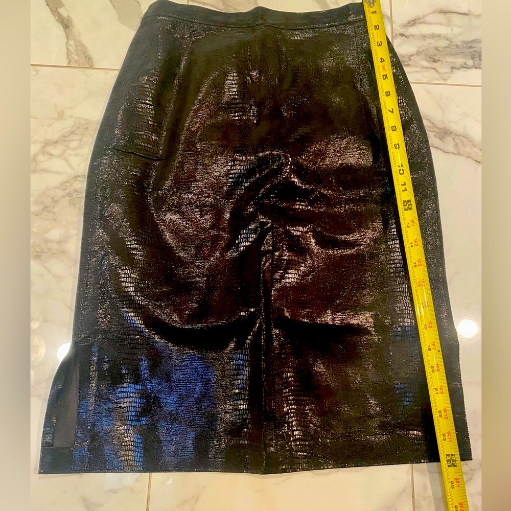 Beautiful Vegan Friendly Python Pencil Skirt In B… - image 2